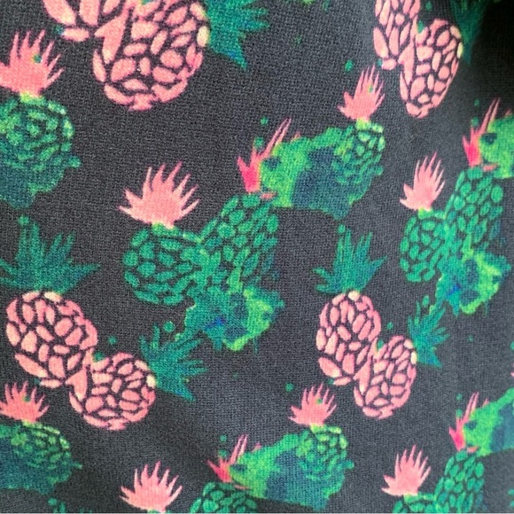 NWT LuLaRoe Caroline Sz Large  Cardigan Open Sweater Duster Blue Cactus Print - Picture 6 of 8